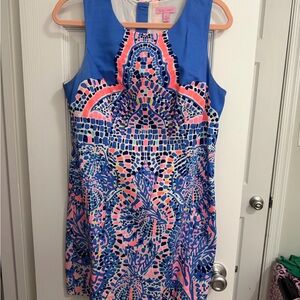 Lilly Pulitzer Blue and Pink Mosaic Dress